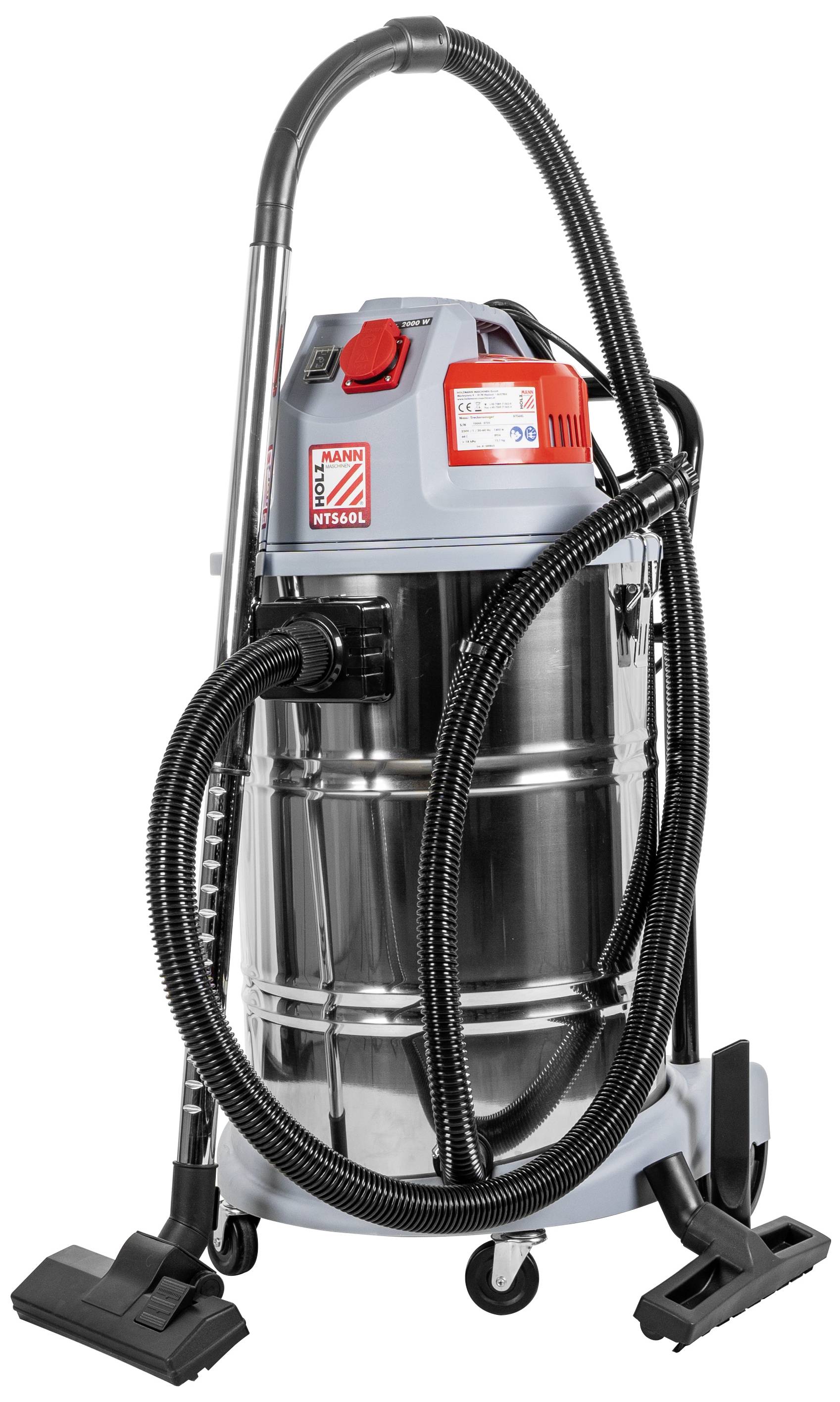 Holzmann Maschinen NTS60L_230V NTS60L_230V Nass-/Trockensauger 1400 W 60 l