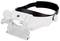 Vergrößerungsbrille mit LED-Licht, verstellbarem Kopfband und verschiedene Linsenstärken, geeignet für Detailarbeiten und Präzisionsaufgaben.