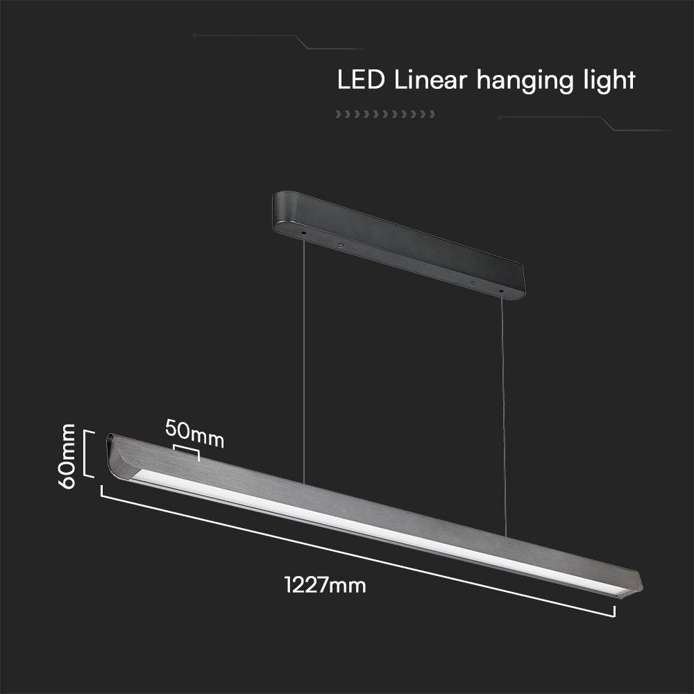 V-TAC VT-7-35-MG 23347 LED-Pendelleuchte LED LED EEK: F (A - G) 36 W Grau-5