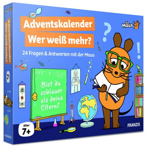 Thumbnail - Franzis Verlag Maus - Wer weiß mehr? Gemeinschaftsspiele Adventskalender Altersklasse ab 7 Jahre