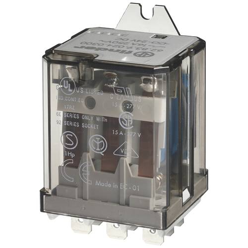 Finder 62.83.9.024.4000 Steckrelais 24 V/DC 16 A 3 Wechsler 1 St.