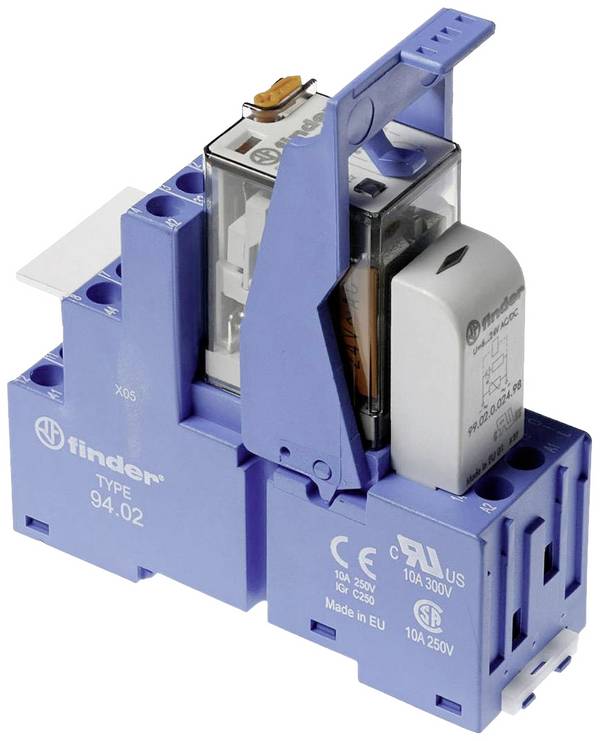 Finder 58.32.8.024.0060 Koppelrelais 24 V/AC 10 A 2 Wechsler Single 1 St.