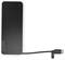 Eine schwarze Lenovo Powerbank mit einem integrierten USB-C-Kabel auf weißem Hintergrund.