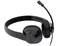 Schwarzer Kopfhörer mit integriertem Mikrofon, geeignet für Audioanrufe und Musik. Over-Ear-Design für besseren Komfort.