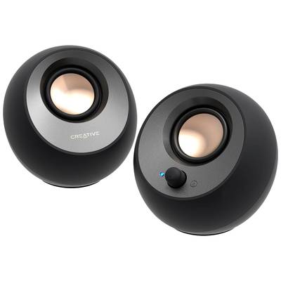 Creative Pebble V3 2.0 PC-Lautsprecher Bluetooth®, Kabelgebunden, Digital 16 W Schwarz