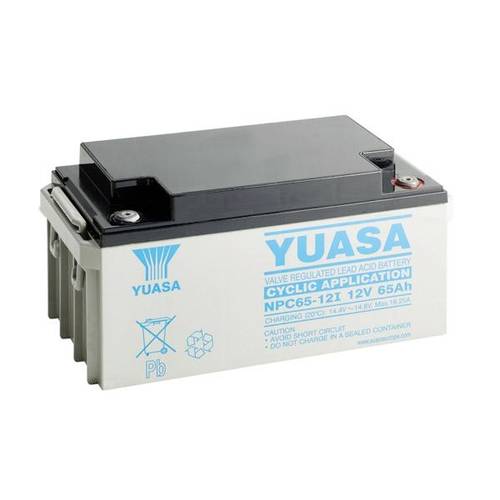 Thumbnail - Yuasa NPC65-12I Bleiakku 12 V 65 Ah Blei-Vlies (AGM) (B x H x T) 350 x 174 x 166 mm Geringe Selbstentladung