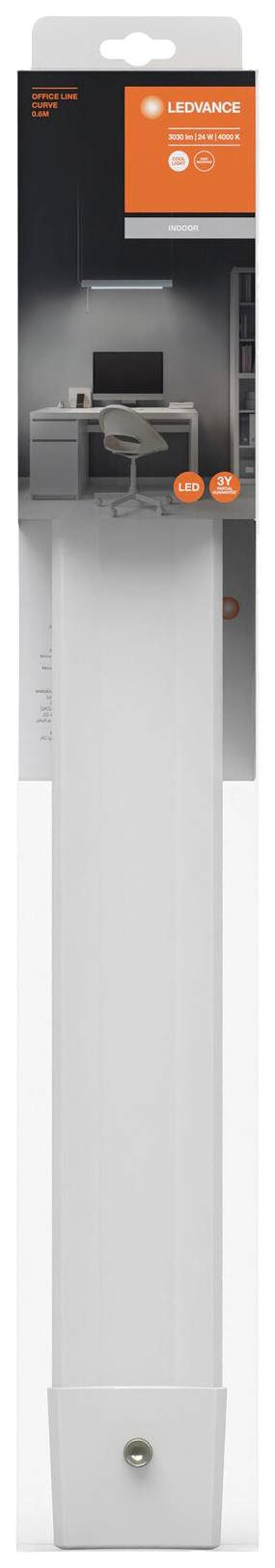 Weiße LEDVANCE LED-Unterbauleuchte, 8,9 Watt, 800 Lumen, 4000 Kelvin, in Originalverpackung. Energieeffizienzklasse 'A'.