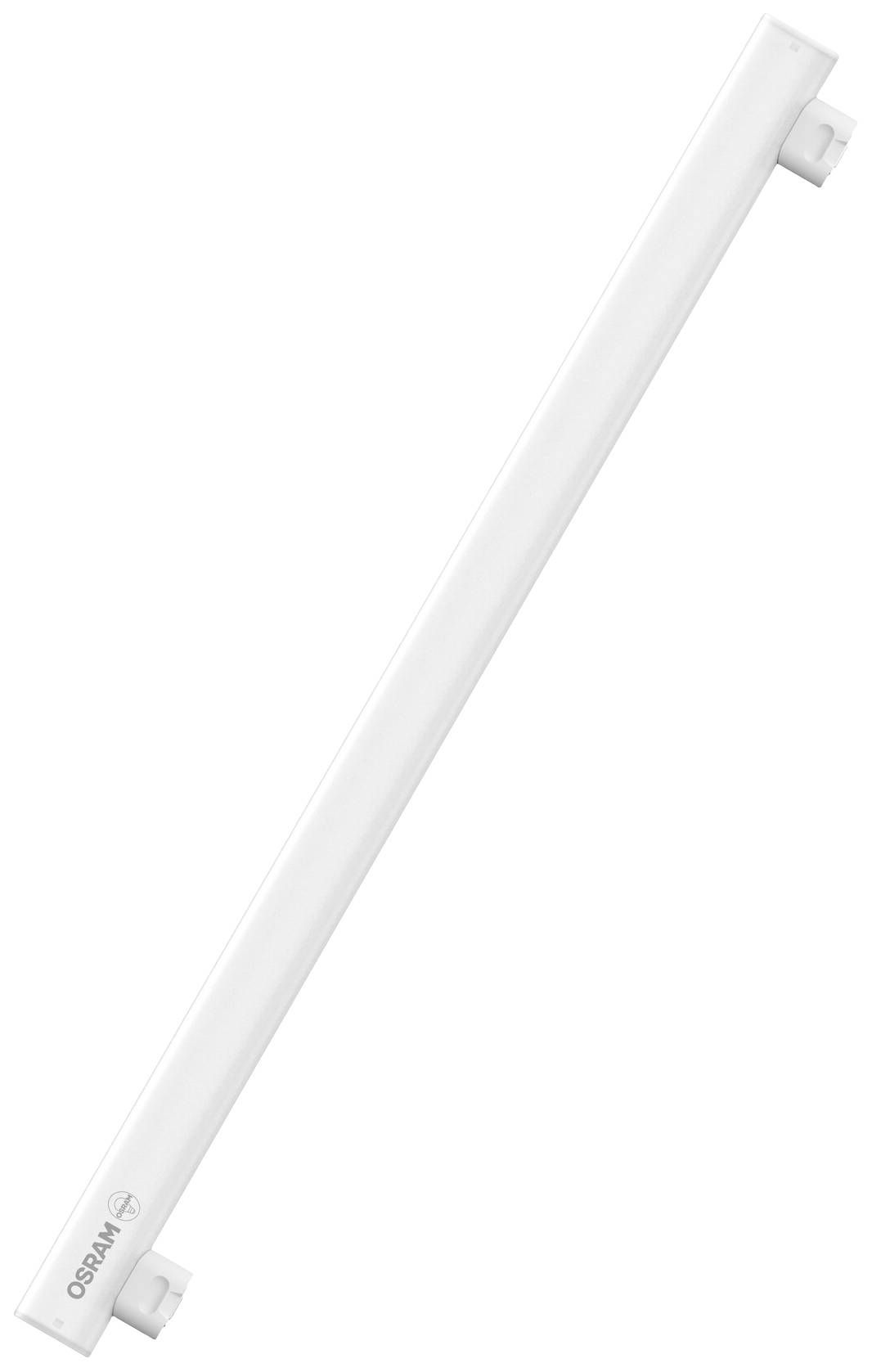 Längliche weiße Lichtleiste mit Beschriftung 'OSRAM' auf einer Seite. Geeignet zur Beleuchtung in verschiedenen Umgebungen.