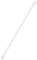 Ein weißes, langes, schlankes Lichtrohr, möglicherweise eine LED-Leuchte, auf weißem Hintergrund.