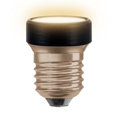Eine leuchtende Glühbirne mit E27-Fassung, strahlt warmweißes Licht aus. Ideal für stimmungsvolle Beleuchtung in Innenräumen.