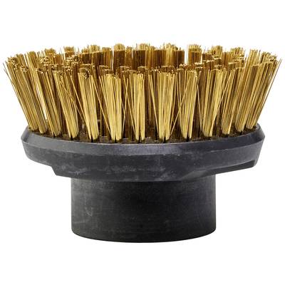 Rundbürste mit dichten Metallborsten, meist verwendet für die Reinigung oder Vorbereitung von Oberflächen auf Bohrmaschinenaufsatz.