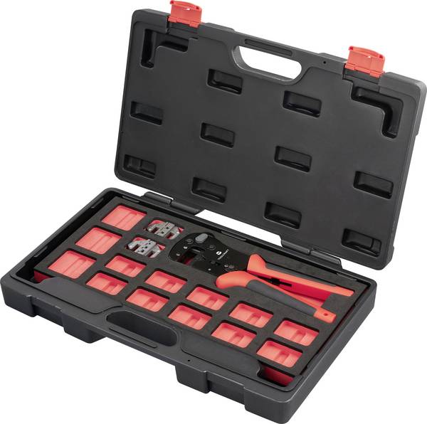 TOOLCRAFT  TO-9660081 Crimpzangen-Set    Inkl. Crimpsortiment mit Koffer