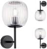 Paulmann Ruya 71144 Wandleuchte E14 Glas, Schwarz (matt)