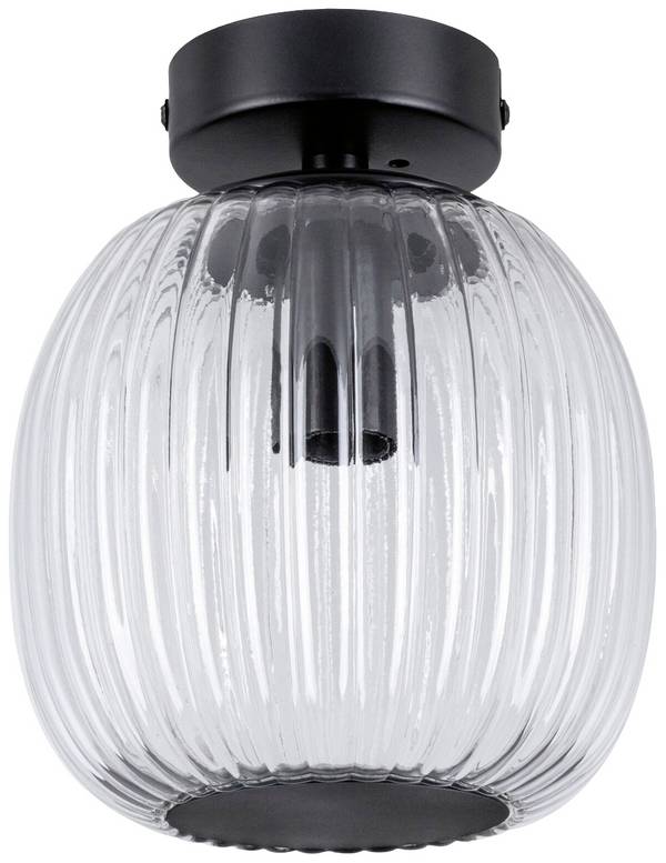 Paulmann 71145 Ruya Deckenleuchte  E14   Glas, Schwarz (matt)