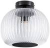 Paulmann 71146 Ruya Deckenleuchte E27 60 W Glas, Schwarz (matt)