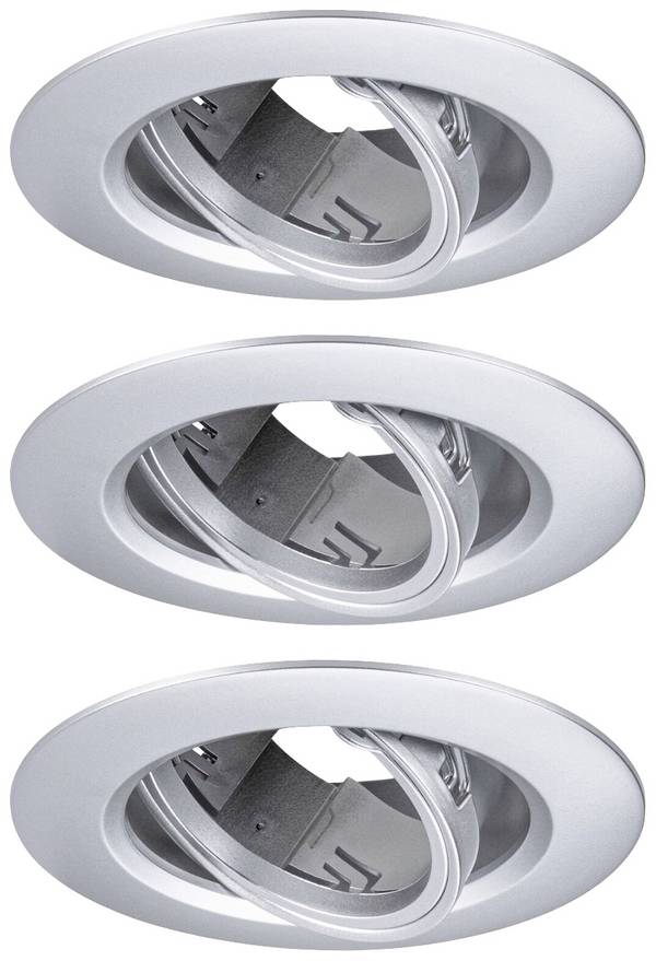 Paulmann 92110  Einbauleuchte 3er Set  LED GU10  Chrom (matt)