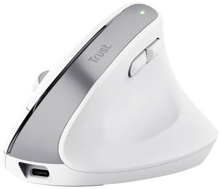 Trust BAYO+  Maus Bluetooth®   Optisch Weiß 6 Tasten 2400 dpi Integriertes Scrollrad