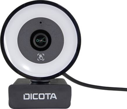 Dicota Webcam Ringlight 5MP Webcam  Mikrofon
