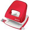 Leitz 50081026 Bürolocher Rot-Weiß max. Einstellformat: DIN A4 30 Bl. (80 g/m²)