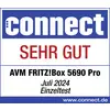 'connect' bewertet 'AVM FRITZ!Box 5690 Pro' im Juli 2024 als 'SEHR GUT' im Einzeltest. Website: www.connect.de.