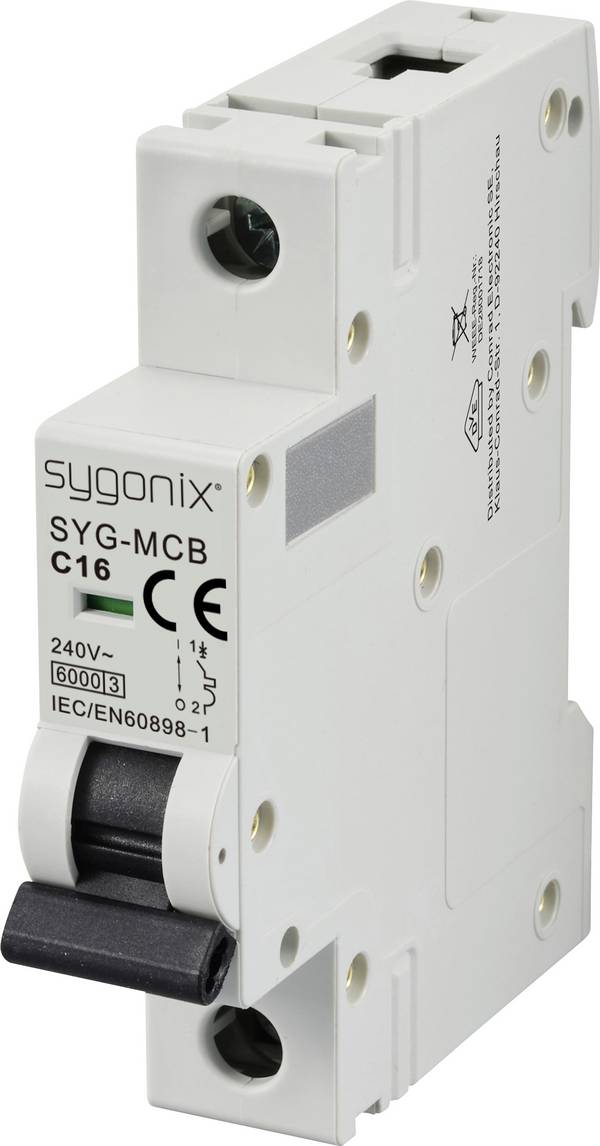 Sygonix SY-6440982 SYG-MCB 1P/C16/6KA Leitungsschutzschalter 1polig 16 A 240 V/AC