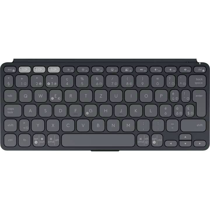 Logitech Tastatur Keys-To-Go 2 Graphite Tablet-Tastatur mit Hülle Mac OS®, Chrome OS™, Apple iOS®, Android™, Windows®-0