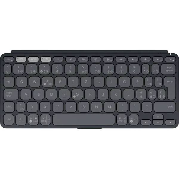 Logitech Tastatur Keys-To-Go 2 Graphite Tablet-Tastatur mit Hülle Passend für Marke (Tablet): Universal iPad Mac OS®, Chrome OS™, Apple iOS®, Android™, Windows®