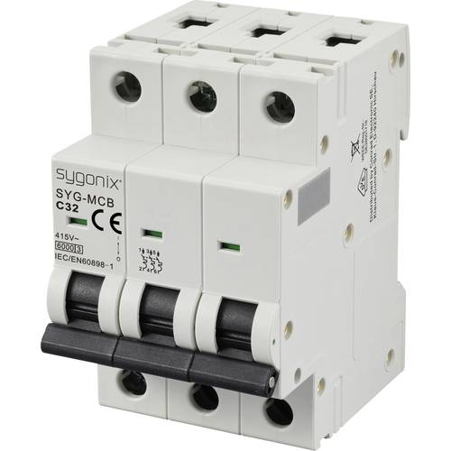 Sygonix SY-6441090 SYG-MCB 3P/C32/6KA Leitungsschutzschalter 3polig 32 A 415 V/AC