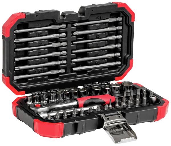 Gedore R33003051 Bit-Set 52teilig 1/4" (6.3 mm) Haltefunktion