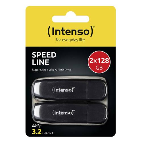 Intenso 128GB Speed Line double pack USB-Stick Retail 128 GB Schwarz 3533495 USB-A
