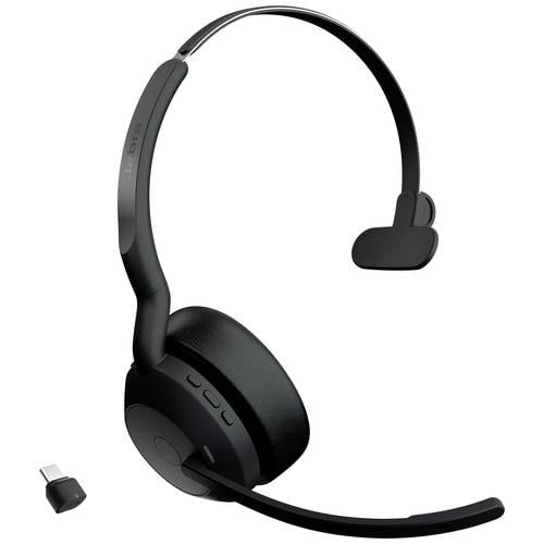 Thumbnail - Jabra Evolve2 55 UC On Ear Headset Bluetooth® Mono Schwarz Noise Cancelling Lautstärkeregelung, Mikrofon-Stummschaltung ...