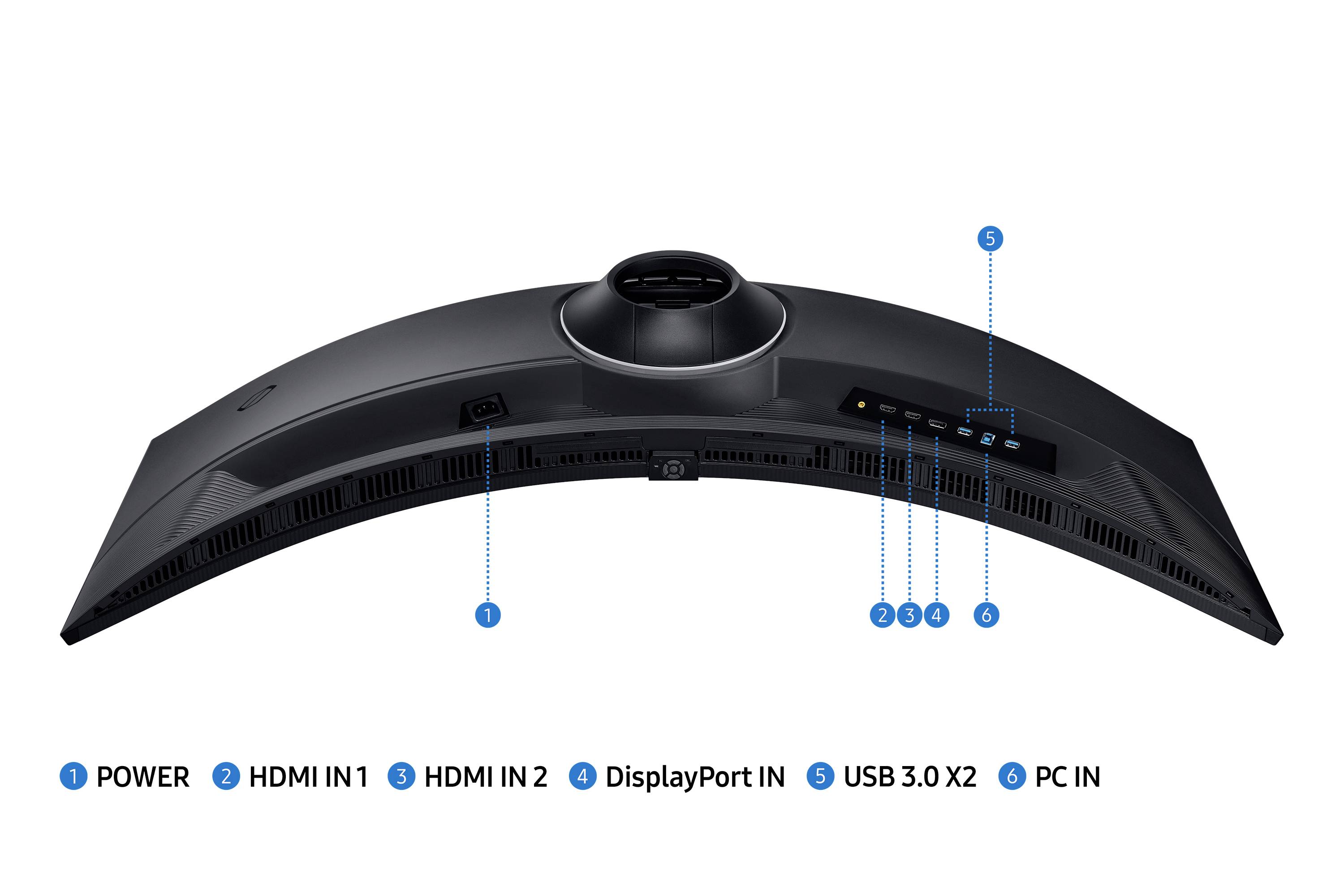 Samsung Odyssey G9 S49CG954EU Gaming Monitor EEK G (A - G) 124.5 cm (49 Zoll) 5120 x 1440 Pixel 32:9 1 ms DisplayPort, H-12