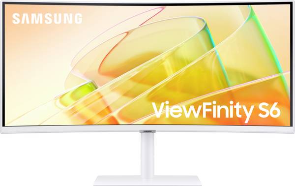 Samsung ViewFinity S6 LS34C650TAU LED-Monitor  EEK G (A - G) 86.4 cm (34 Zoll) 3440 x 1440 Pixel 21:9 5 ms DisplayPort, HDMI®, Kopfhörer (3.5 mm Klinke), USB-A (USB 3.0), Thunderbolt 4, RJ45 VA LED