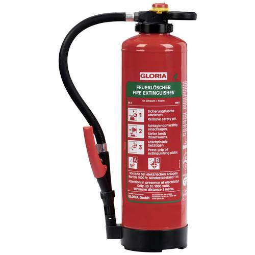 Gloria SKA+6PRO Schaumfeuerlöscher fluorfrei 6 l Brandklasse: A, B Inhalt 1 St.