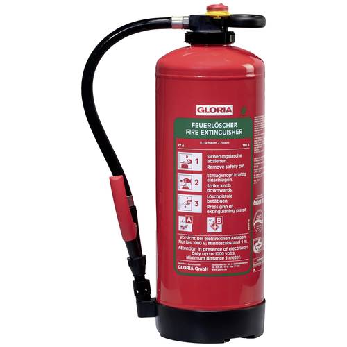 Gloria SB 9 PRO Schaumfeuerlöscher fluorfrei 9 l Brandklasse: A, B Inhalt 1 St.