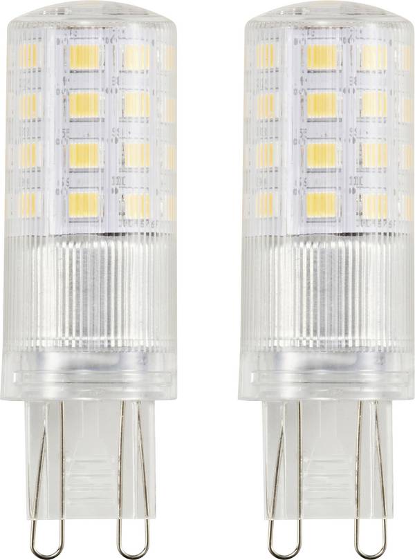 Sygonix SY-6442040 LED EEK E (A - G) G9 Glühlampenform 4.8 W = 48 W Warmweiß (Ø x L) 18 mm x 59 mm  2 St.