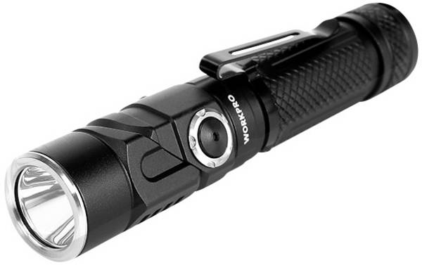 WorkPro  WP351007WE  Taschenlampe mit Stroboskopmodus, mit Handschlaufe über USB 1100 lm 16 h 128 g