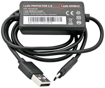 iSafe MOBILE PROTECTOR 1.0 Ladeadapter  1x Micro-USB  Schwarz mobil
