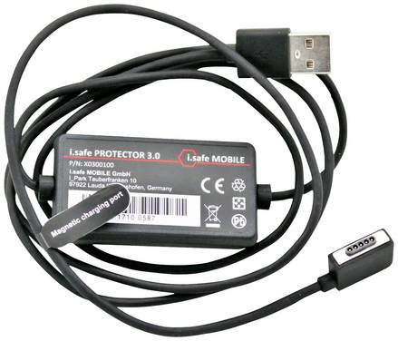iSafe MOBILE PROTECTOR 3.0 Ladeadapter  Magnetanschluss  Schwarz mobil Magnet