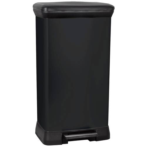 Thumbnail - Curver Deco bin metalics 246364 Mülleimer 50 l (B x H x T) 390 x 720 x 290 mm Schwarz 1 St.