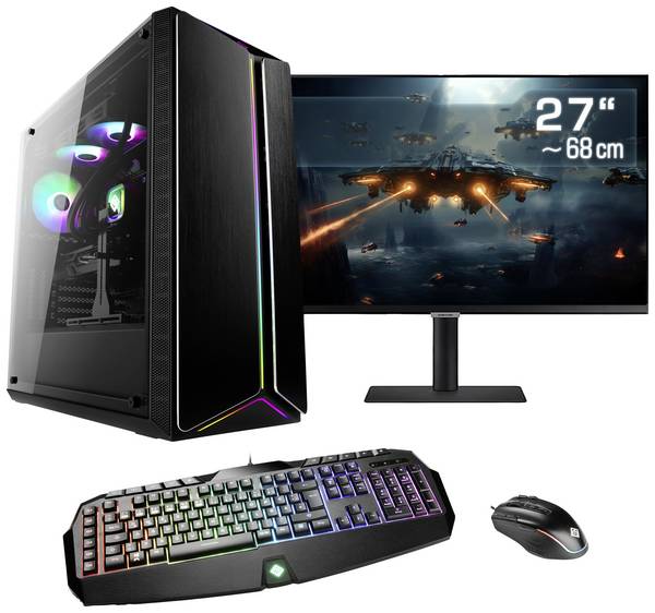 CSL Computer Gaming PC M10360  68.6 cm (27 Zoll)  WQHD AMD Ryzen 7 7800X3D 16 GB RAM  1000 GB SSD   AMD Radeon™ RX 7900 XT 20 GB GDDR6   89117