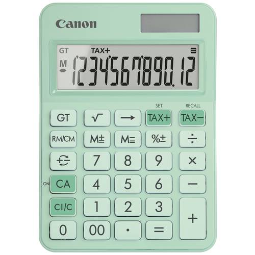 Canon LS-125KB-GR Taschenrechner Grün Display (Stellen): 12 batteriebetrieben, solarbetrieben (B x H x T) 106 x 25 x 147...