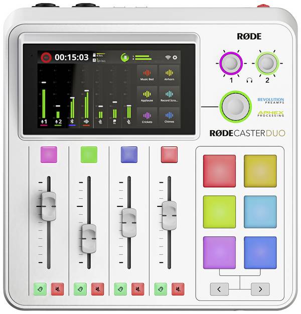Rode RCDUOW Konsolen-Mischpult Anzahl Kanäle:7 USB-Anschluss, Bluetooth