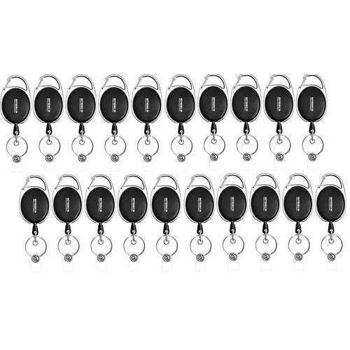 SpeaKa Professional SP-12886348 Jojo für Ausweishalter (L x B) 55 mm x 36 mm Schlaufe, Clip 20 St.