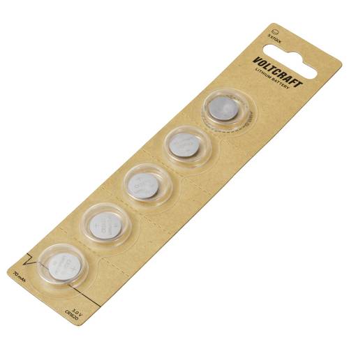 VOLTCRAFT Knopfzelle CR 1620 3 V 5 St. 70 mAh Lithium VC-16107960