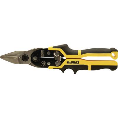 Eine gelb-schwarze Blechschere der Marke DeWalt, geeignet für das Schneiden von Metallblechen.