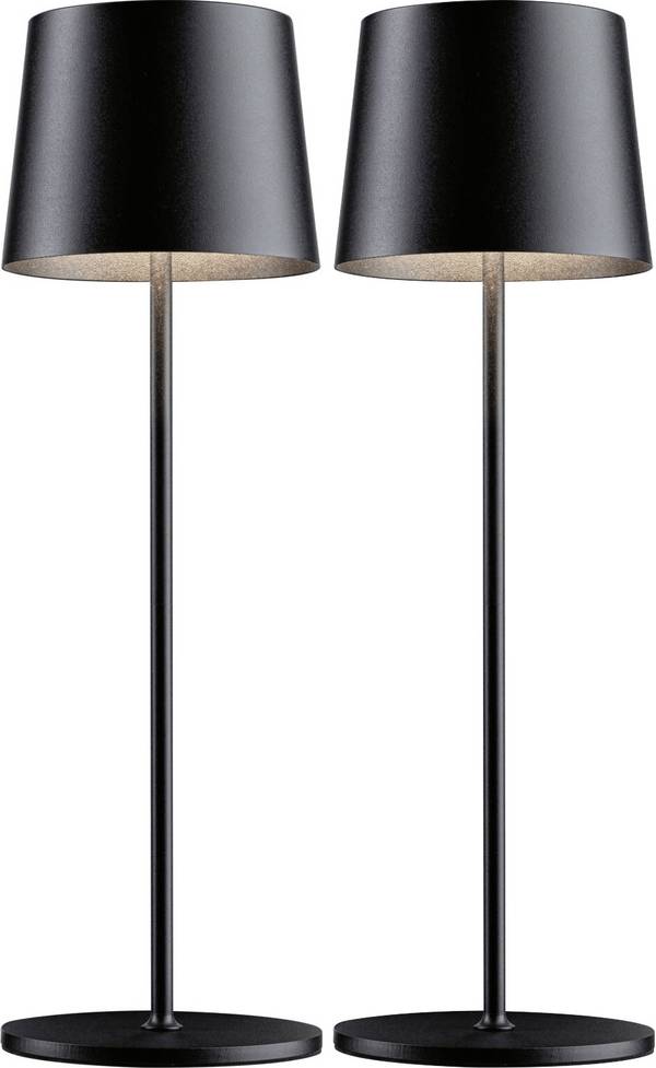 Paulmann 4064161334714 Gilo LED-Akku-Tischlampe  2.8 W   Schwarz (matt)