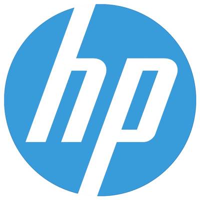 Blaues Logo mit weißen Buchstaben 'hp', symbolisiert eine bekannte Technologiemarke.
