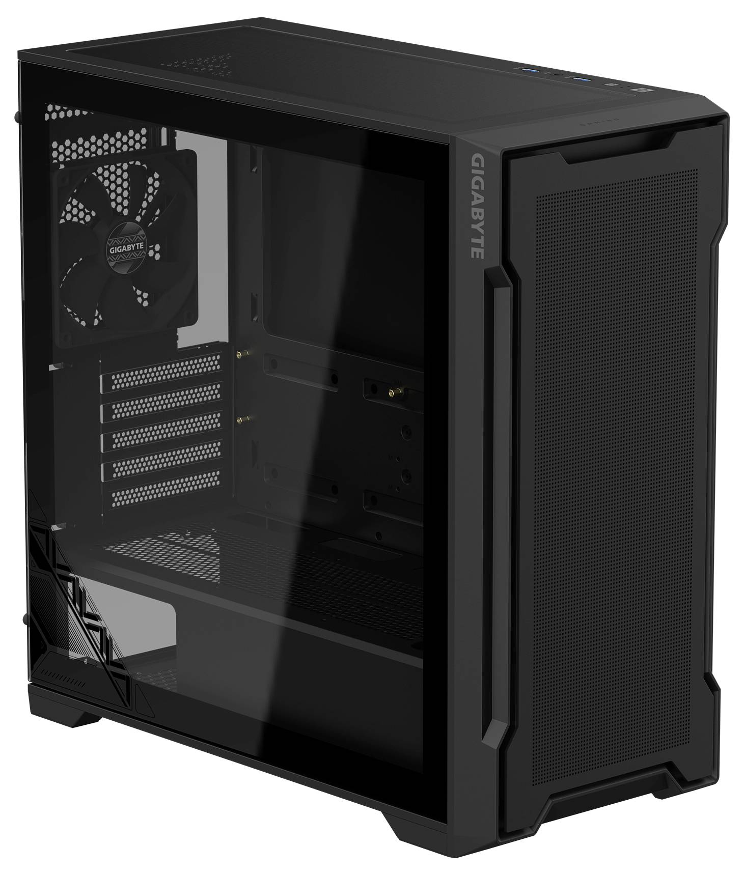 Gigabyte C102 Glass, black, mATX Multimedia-Technik Gehäuse-2