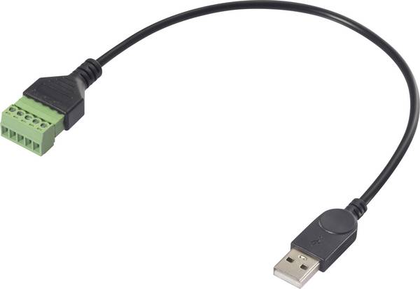 Renkforce USB 2.0 Adapterkabel [1x USB 2.0 Stecker A - 1x Klemmanschluss] RF-6443966 30 cm PVC-Mantel